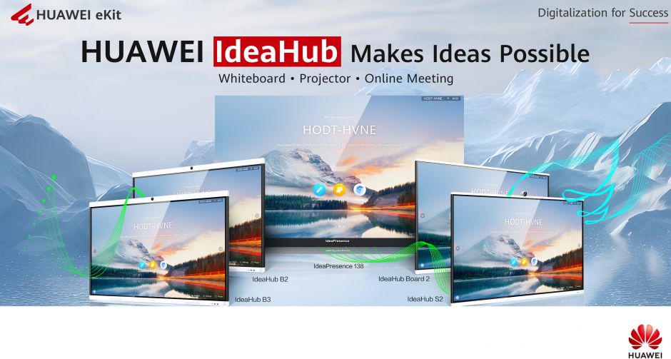 หัวเว่ยเผยโฉม IdeaHub รุ่นเรือธงพร้อมอัดโปรเด็ดหนุนผู้นำจออัจฉริยะเพื่อออฟฟิศยุคใหม่  เผยโฉม IdeaHub  ซีรีส์ใหม่