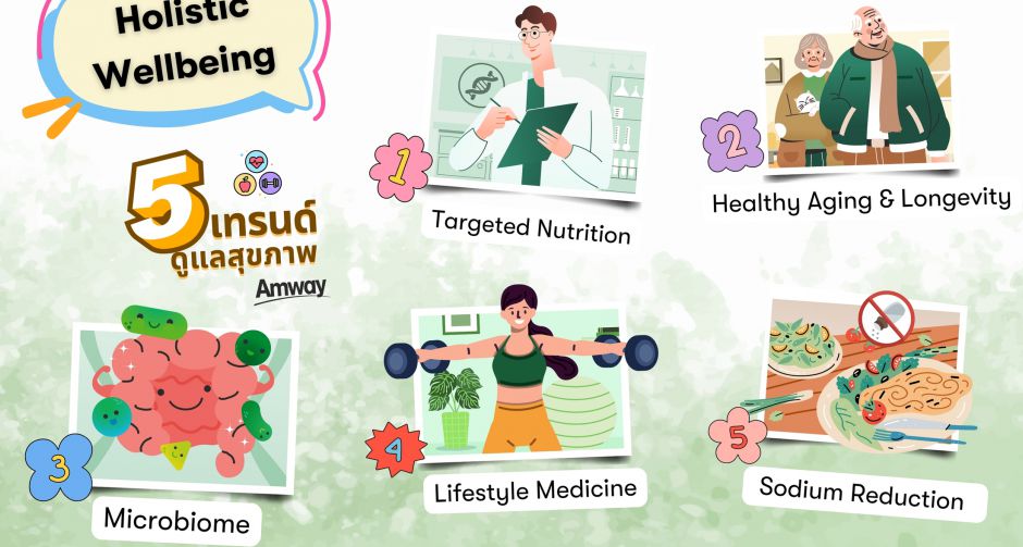 แอมเวย์ ชวนทำความรู้จัก Holistic Wellbeing เทรนด์สุขภาพแนวใหม่ พร้อมแนะนำเทคนิคสร้างสุขภาพกายดี สุขภาพจิตแจ่มใส