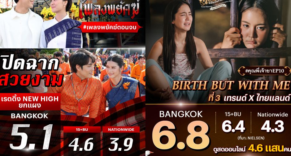ปั๊วะปังยกช่อง 3 คุณพี่เจ้าขาดิฉันเป็นห่านมิใช่หงส์ จับมือ เพลงพยัคฆ์ ฟาดเรตติ้งสนั่นจอ!!